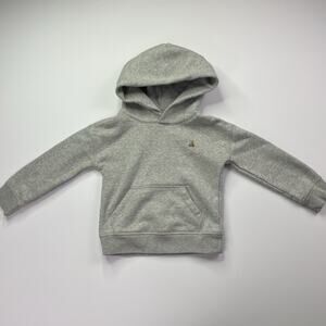 Baby Gap Hoodie 3T Teddy Bear Grey Heathered Long Sleeve Pullover